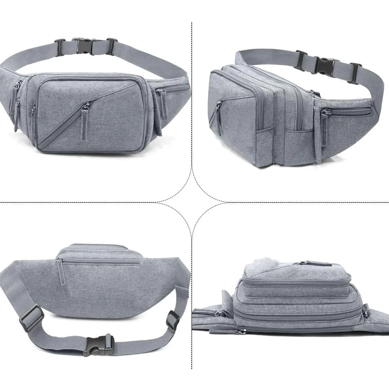 Waterproof fanny pack waist bag pack for men women hip bum bag with water bottle holder outdoors