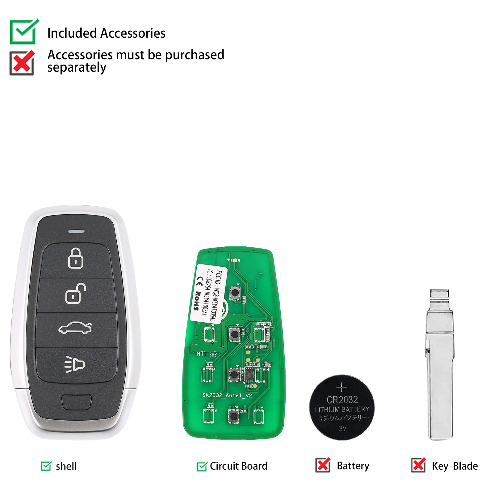 Remote Car Keys AUTEL IKEY Universal Smart Key for Autel KM100