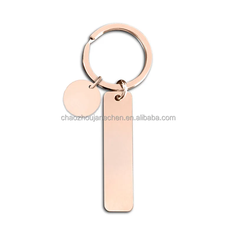 Metal Sc Keychain Wholesale Customized Solid Color Stainless Steel Keychains