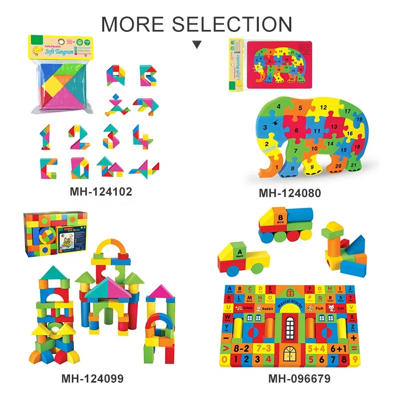 EVA Soft Jigsaw Puzzle Game Cartoon Animal Number Puzzle Toys Educational DIY Toys