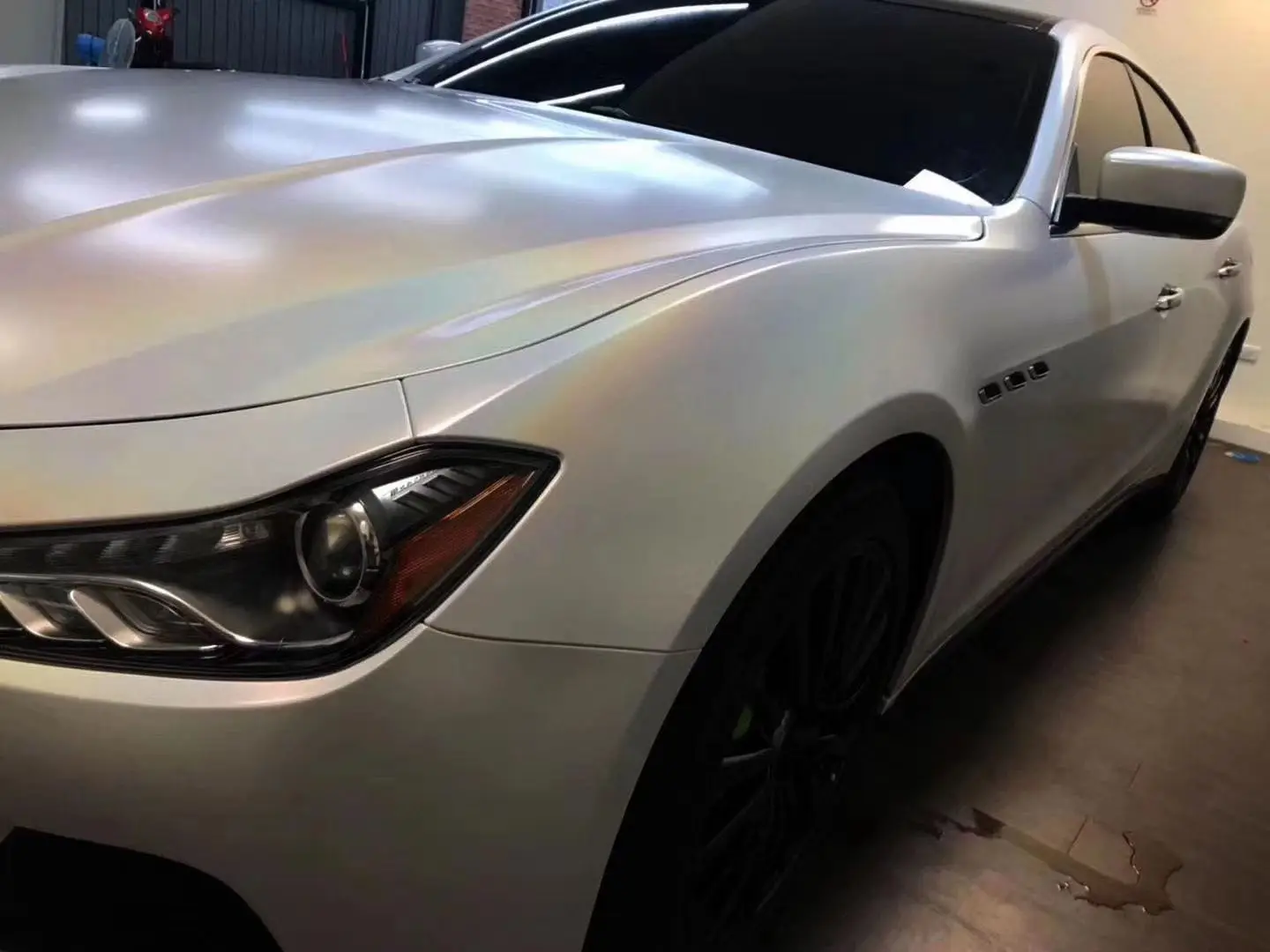 Laser Matte White Vinyl Wrap