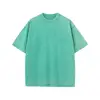 เสื้อยืดสีเขียวหญ้า น้ำหนัก 230 กรัม ผ่านการซักและทำให้ดูเก่า