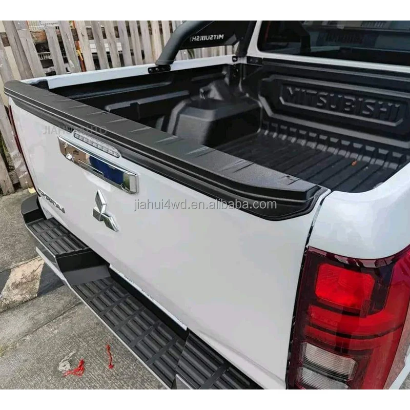 ABS Matte Black Tailgate Spoiler for Mitsubishi Triton L200 2023 2024 2025 Pickup 4x4 Accessories