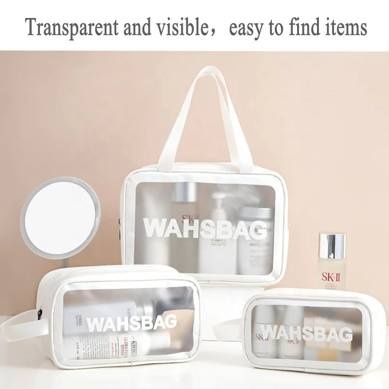 Wholesale Makeup Bags Travel Organizer Makeup Bag Pvc Pu Clear Pouch