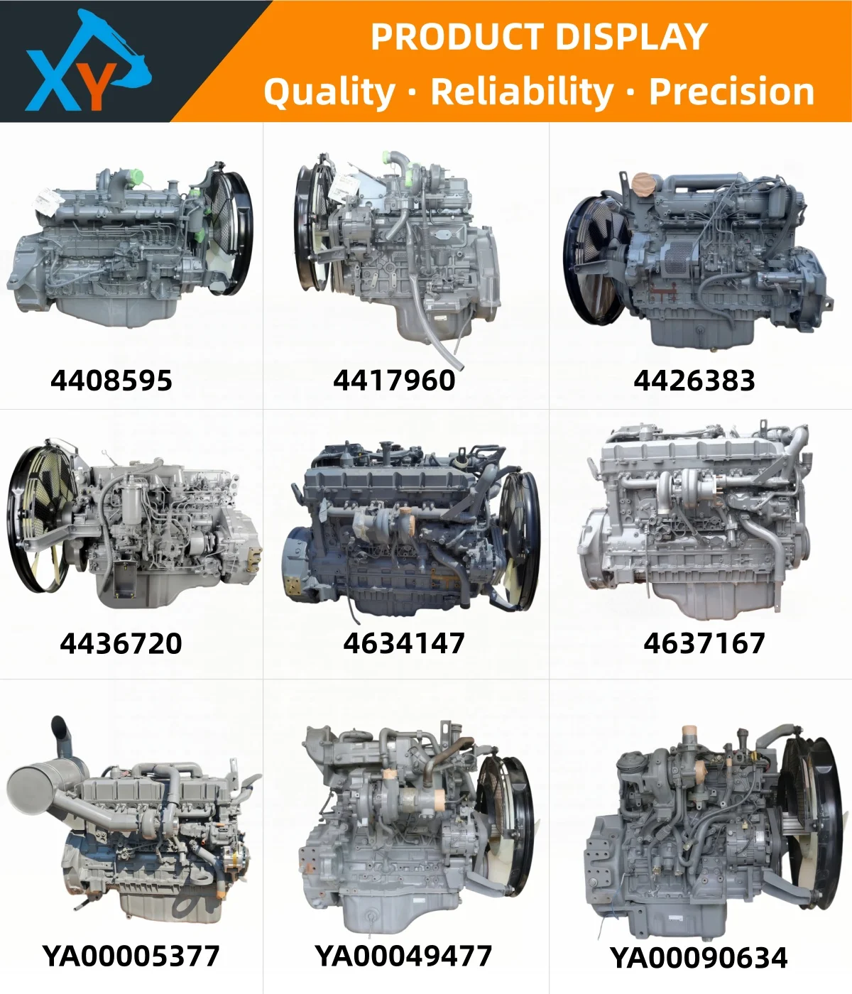 Original 4HK1 Engine Assembly for ZX200-5B & ZX200-6A