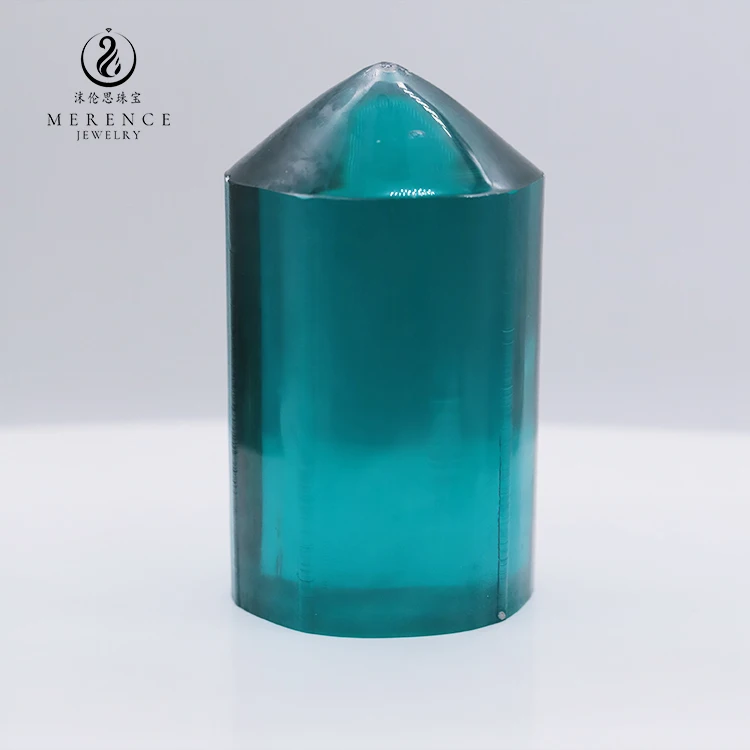 Merence Factory Direct Paraiba Color Lab Grown Sapphire Raw Rough Material YAG Stone