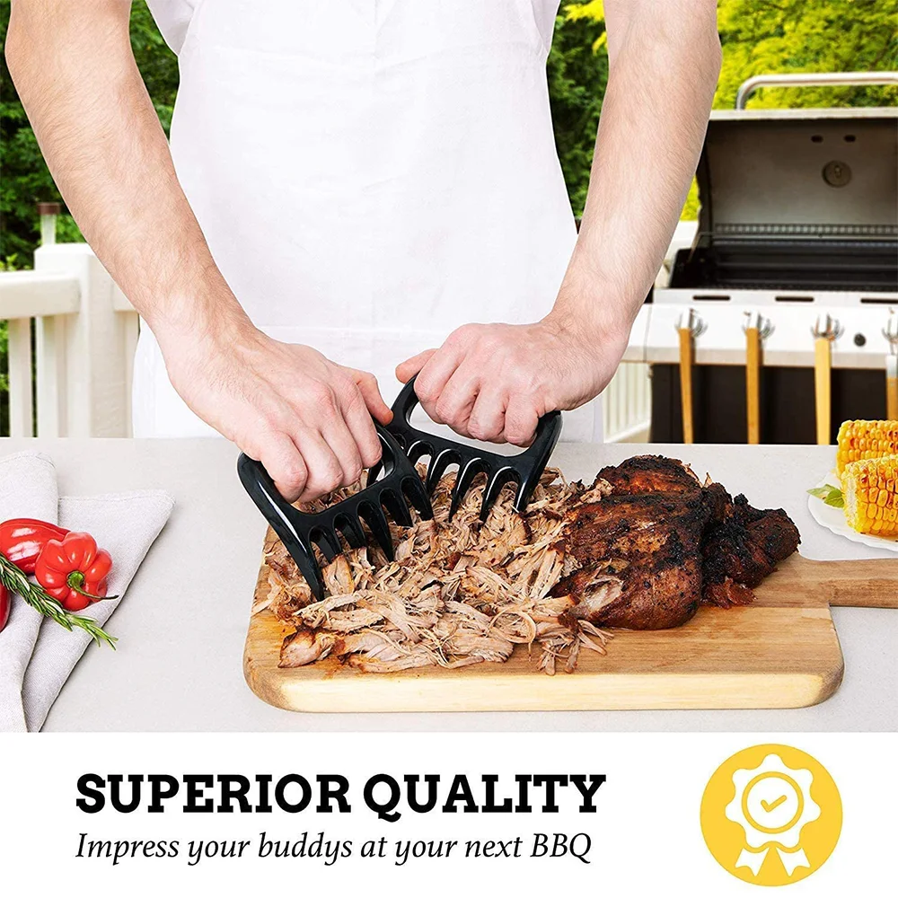 Bear Claw Meat Shredder Barbecue Meat Claw - Shredding Handling & Carving  Food - Claw Handler Set for Pulling Brisket from Grill Smoker or Slow  Cooker 