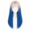 Ombré bleu blond ivoire