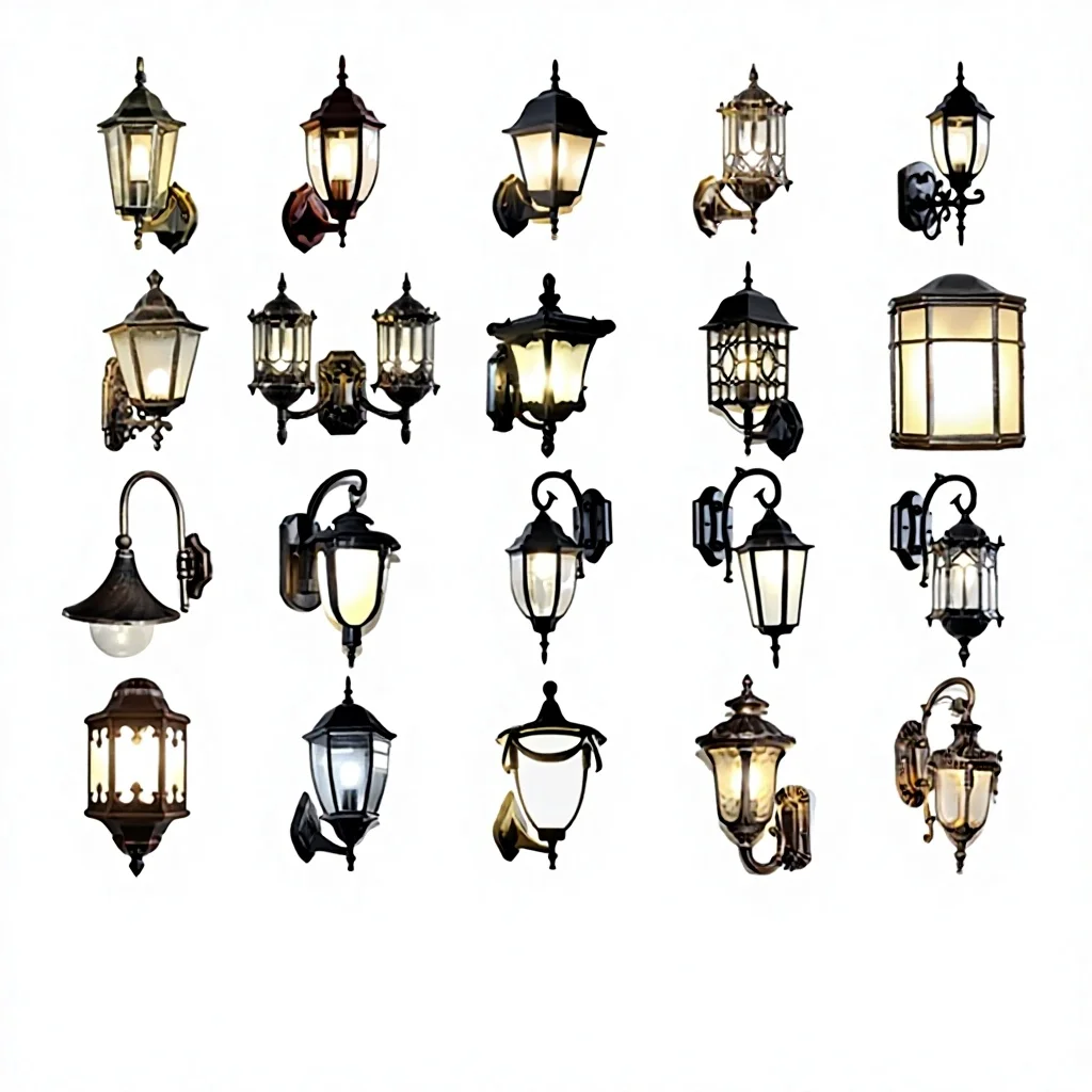 Großhandel: Außen-LED-Wandlampe aus Aluminium, wasserdicht, im Vintage-Stil für Villentreppenhäuser, Flure, Gärten und Innenhöfe im amerikanischen Stil