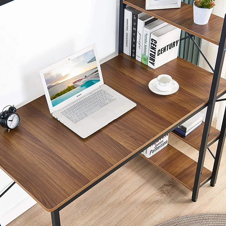 Steelite Steel Computer Desk With Bookshelf Design in Study