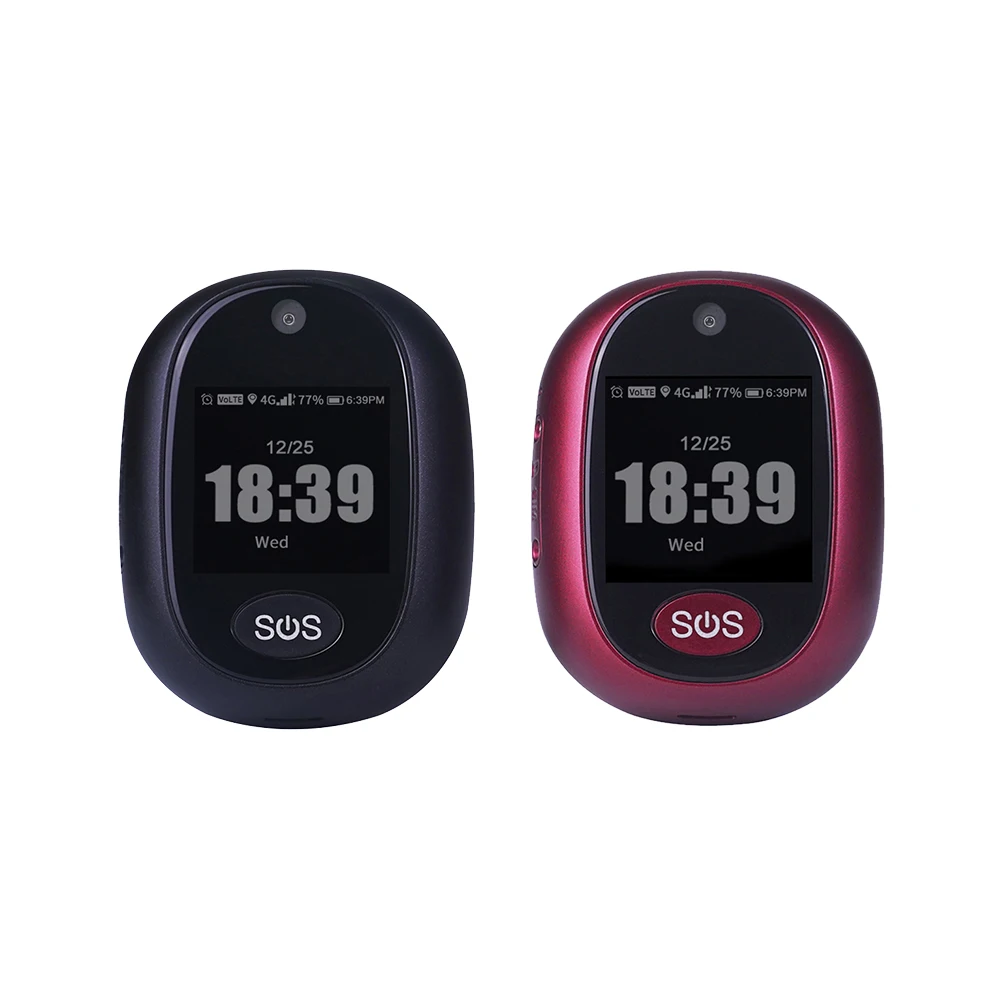 4G GPS Tracking Pendant with SOS Button and Fall Detection for Senior Kids Care V45 Anytracking