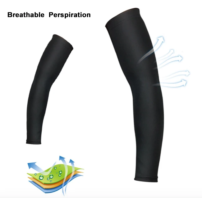 Factory Direct Polyester Elastic Arm Sleeves Sports Running UV Sun Protection Compression Custom Summer Outdoor Activities