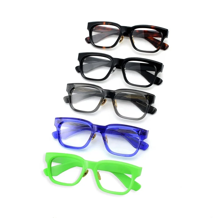 Transparent Reading Anti Blue Light Blocking Trendy Bio Acetate Optical Glasses Eyeglasses Frames