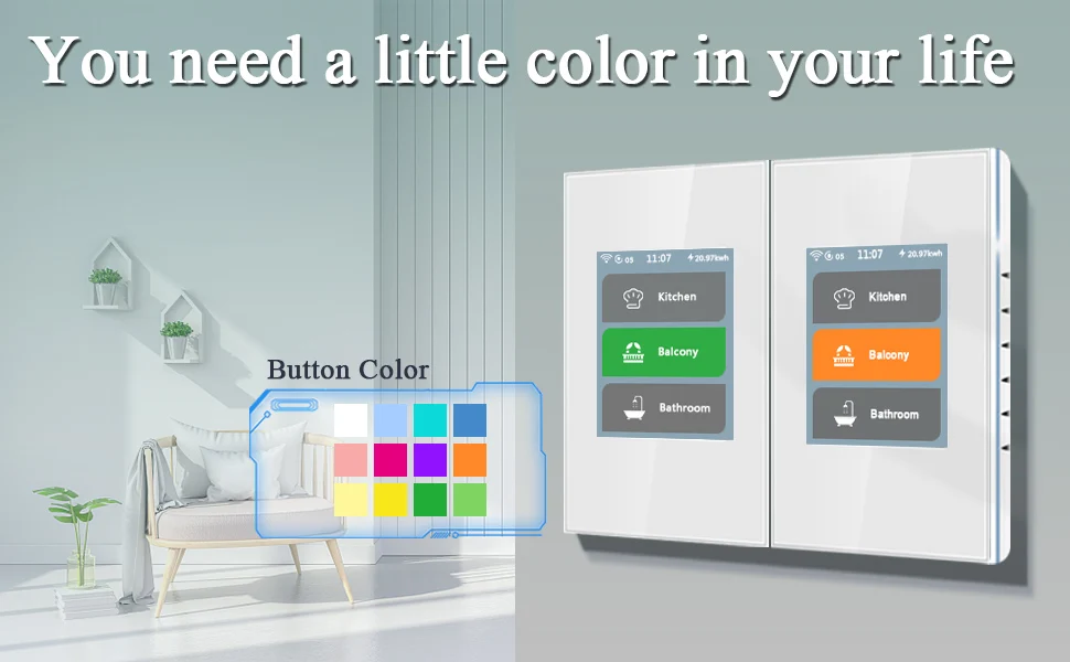 Lanbon L8 LCD Smart Switch - Smart Light Control Solutions