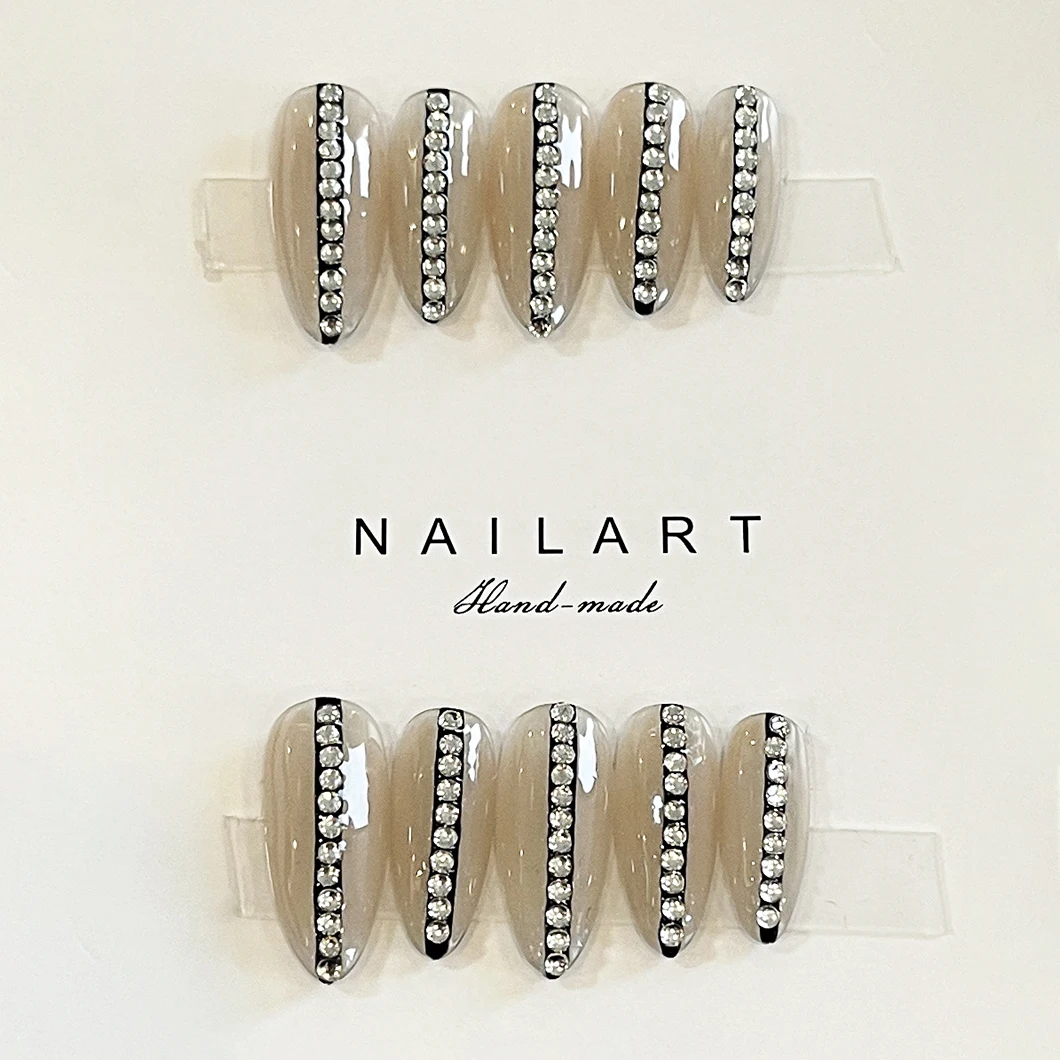 french-almond-nude-false-nails-with-line-nail-rhinestones-design-full