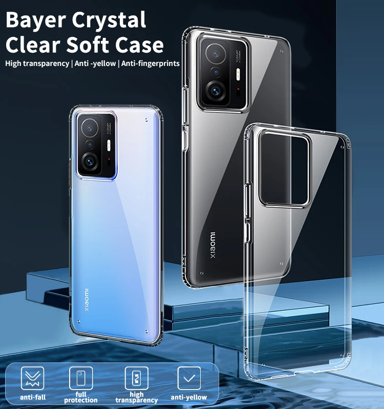 Laudtec Transparent Phone Case for Mi 11t Case Cover for Xiaomi 11t Pro Back Cover Case Amor Funda Para for Xiaomi 11t Pro factory