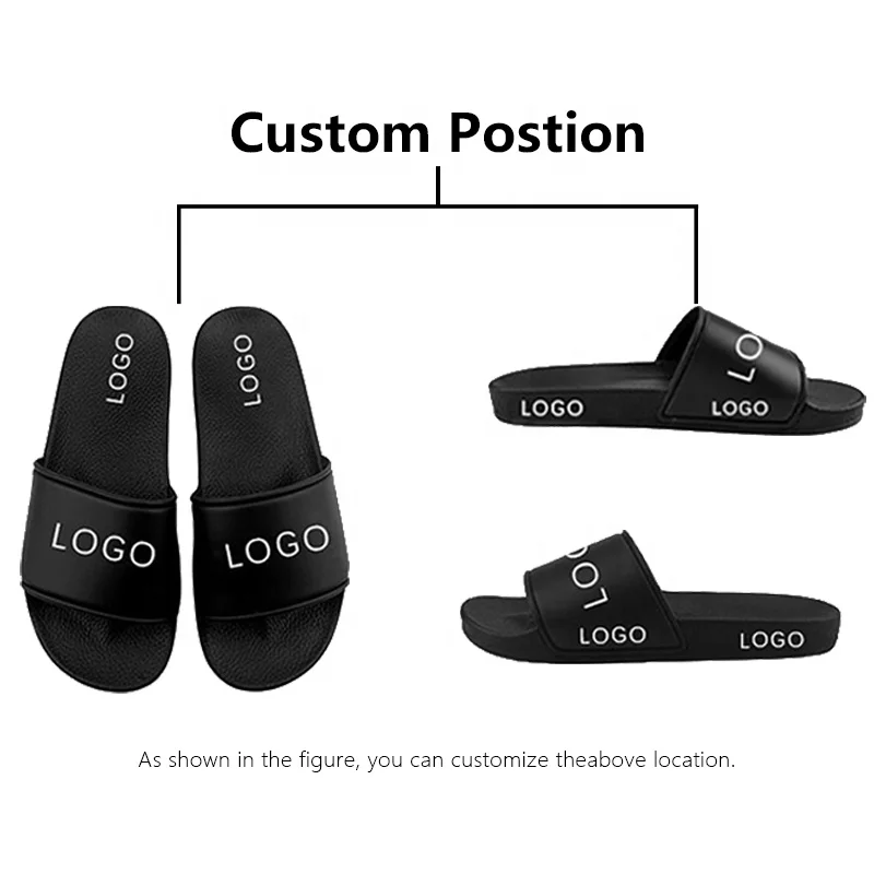 Greatslides Plain Slide Sandals Slider,Blank Womens Slide Sandals Vendor,Custom Designer Print Slides With 3D Embossed Logo