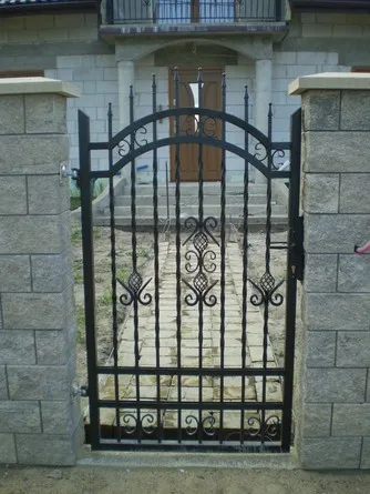 Simple Cast Iron Gate Grill Design for Garden