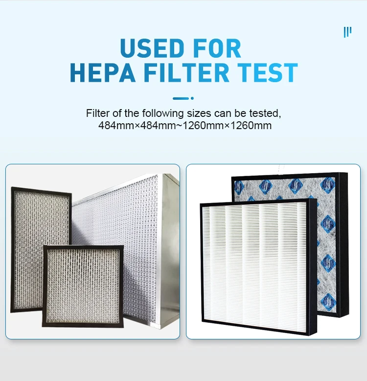 Hepa Filter Element Filtration Efficiency Scanning Testing Equipment