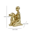Sitting man and Dog - Golden