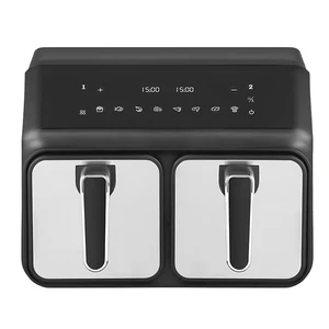 Dual Basket air Fryer 4.0L+4.0L 2200W Double Pot Digital Air Fryer Smart Home Appliance Air Fryer for Household Food Professor