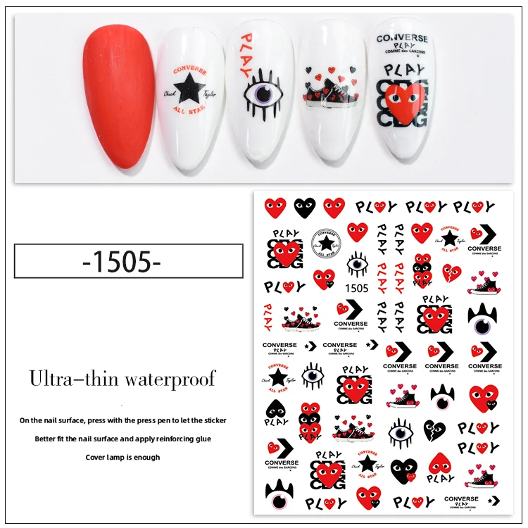 15231528 Wholesale Nail Art Supplies Adhesive Cartoon Figure Nail Art
