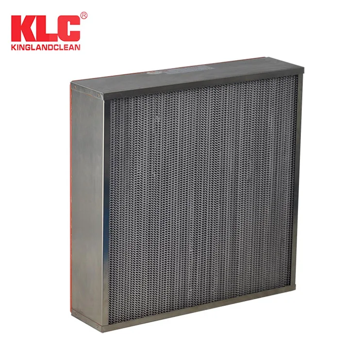 High Efficiency Particulate Air Filters Glass Fiber High Temperature HEPA Filter