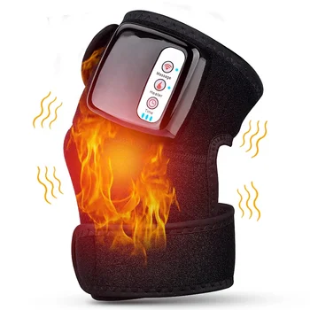 electric heating knee massager knee pads - vibrating shiatsu heat knee massage for arthritis pain relief