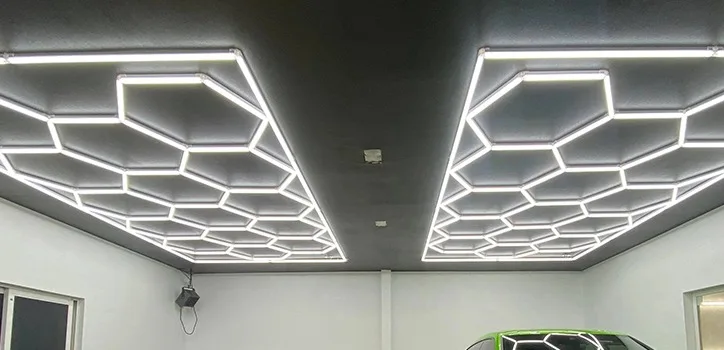 Plafonnier LED Hexagonal -5Hexs Éclairage De Garage, éclairage D