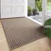 Hilo trenzado calado con reverso de goma - entrelazado marrón