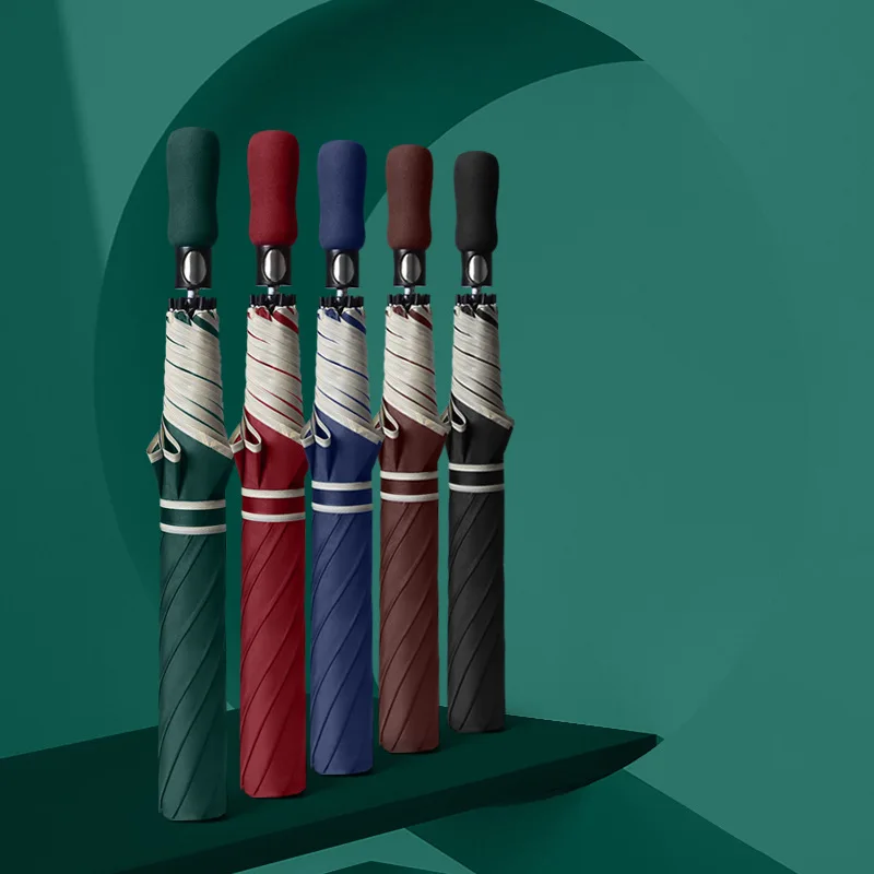 WXL390 Automatic Double Wind Resistance Umbrellas 8K 2 Folding