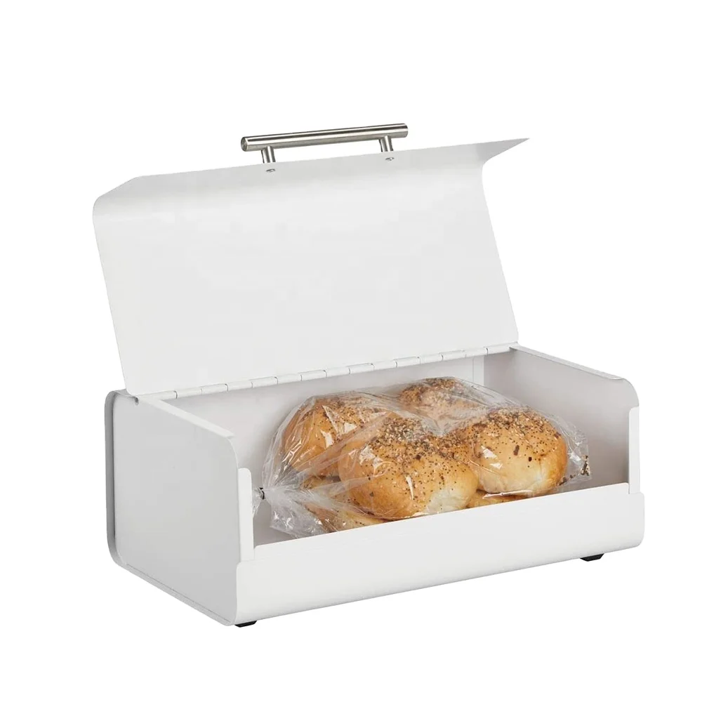 Metal Bread Box Bin Metal Storage Box Multifunction Storage Container