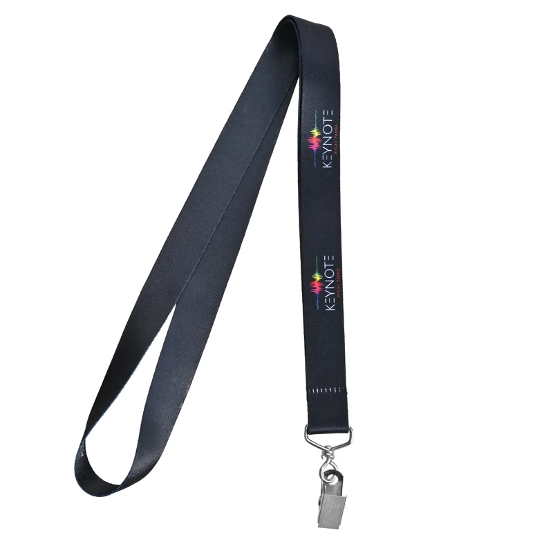 Colorful Printed Heavy Duty Embroidery Keys Chain Badge Reel Holder Card ID Neck Strap Hook Custom Sublimation Lanyard Logo