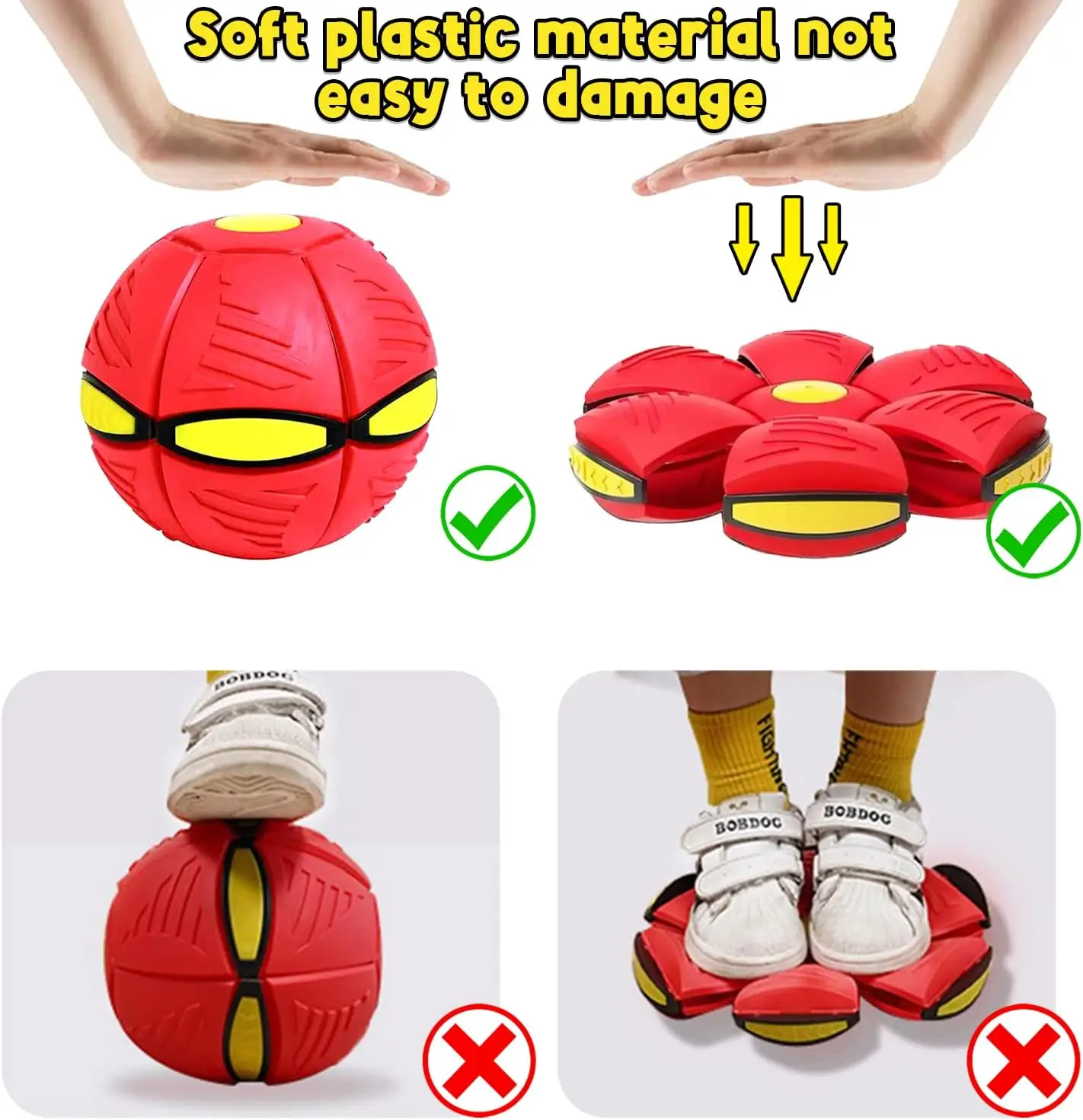 Zmaker New Pet Toy Flying Ball Interactive Flying Saucer Dog Toy