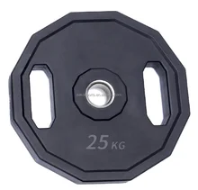 Eako sports Black 12 sides CPU grip plate 5kg 10kg 15kg 20kg 25kg weight Plate