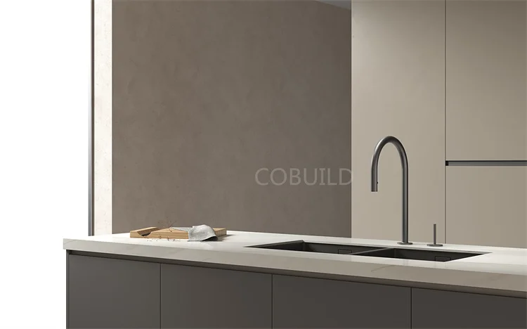 Faucet Factory Single Level Metered Faucets Contemporary Pull Down Black Kitchen Faucet