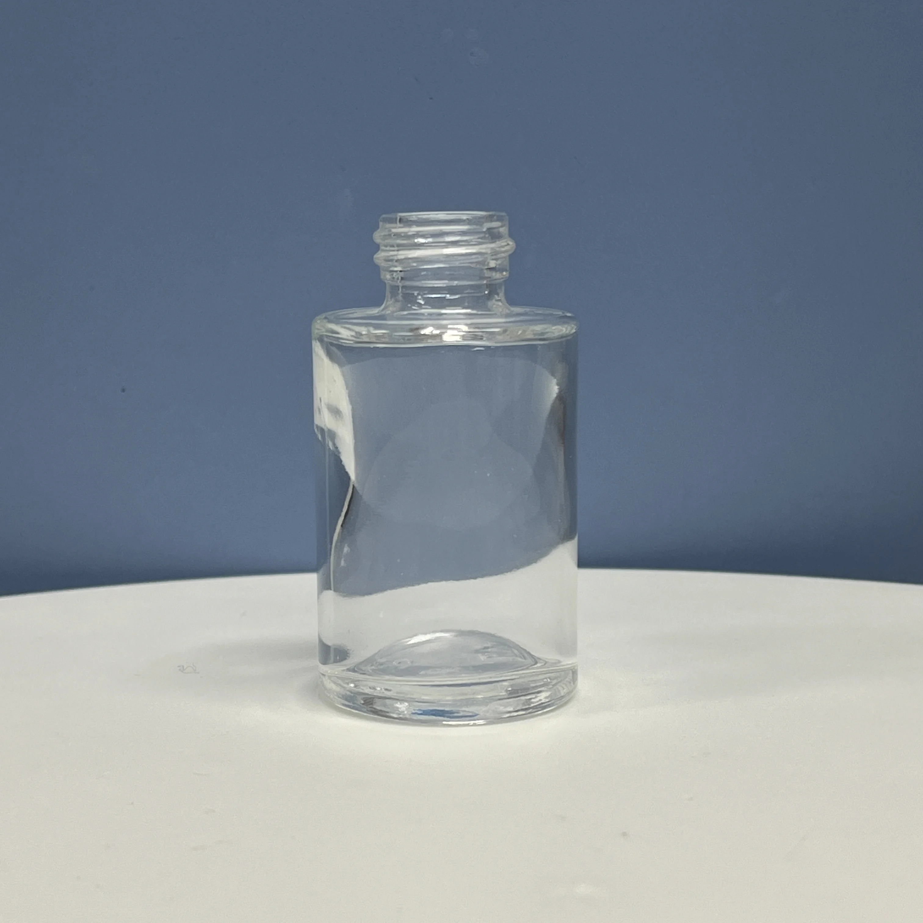 30ml 60ml Glass Dropper Bottle with 20mm White Press Dropper Button and Aluminum Gold Dropper Cap
