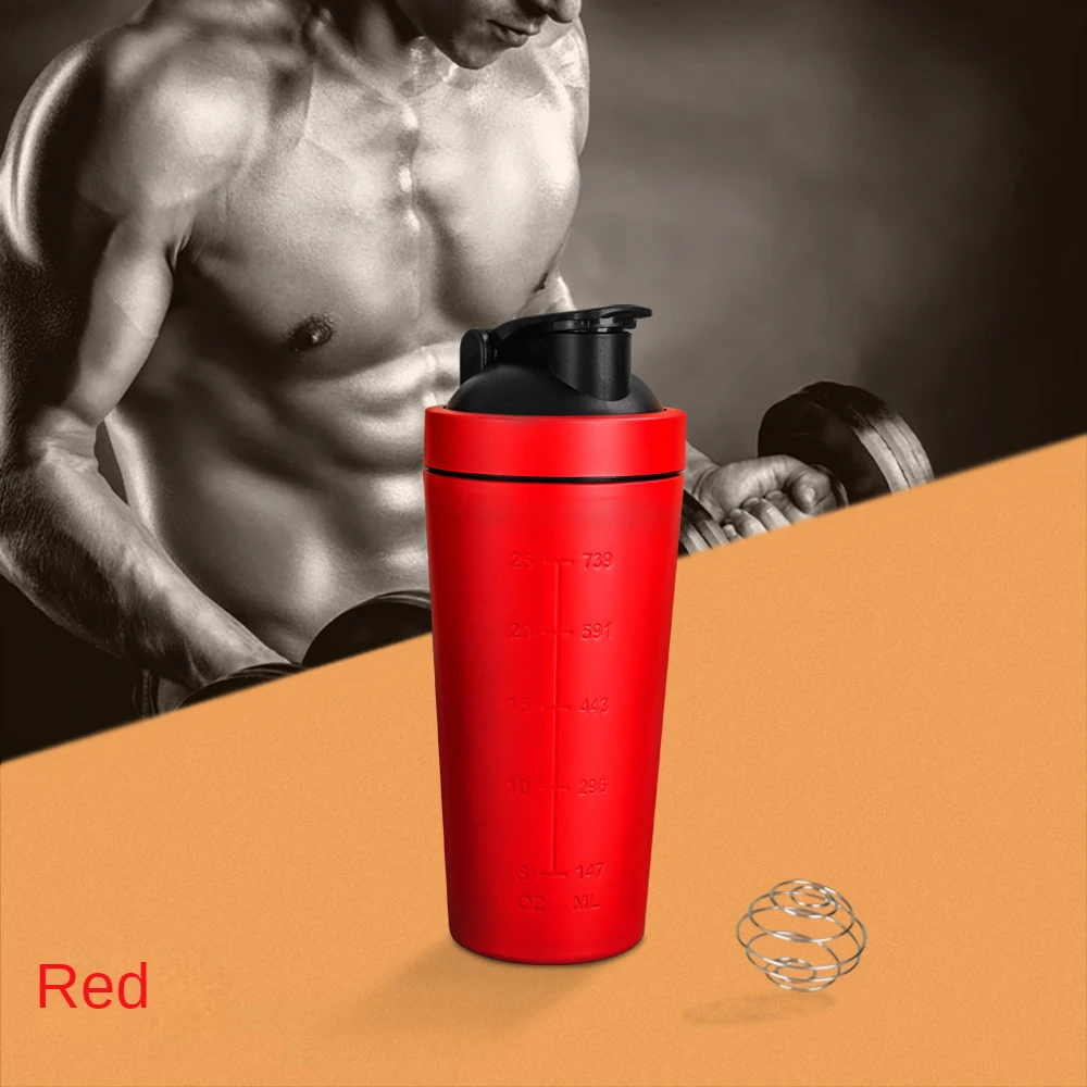 Stainless Steel Shake Cup Single Layer Fitness Protein Powder