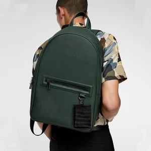 Custom Logo Fashion Leather Mens Laptop Business Backpack Waterproof Bagpack Bag for Men