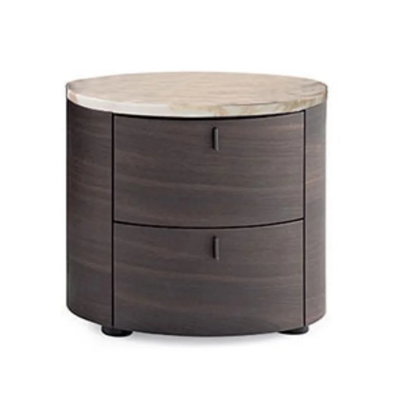 smoked oak side table