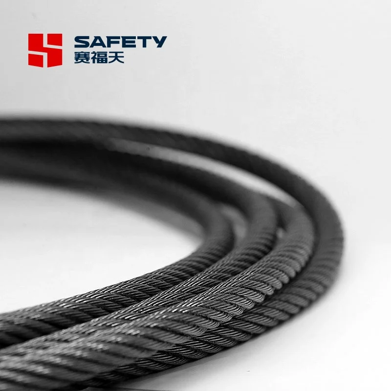High Tension Spring Multi-Stranded Fibre Core 6*29f-FC Types Steel Wire Rope Lift Balance Cable 16mm 18mm 20mm 22mm 24mm