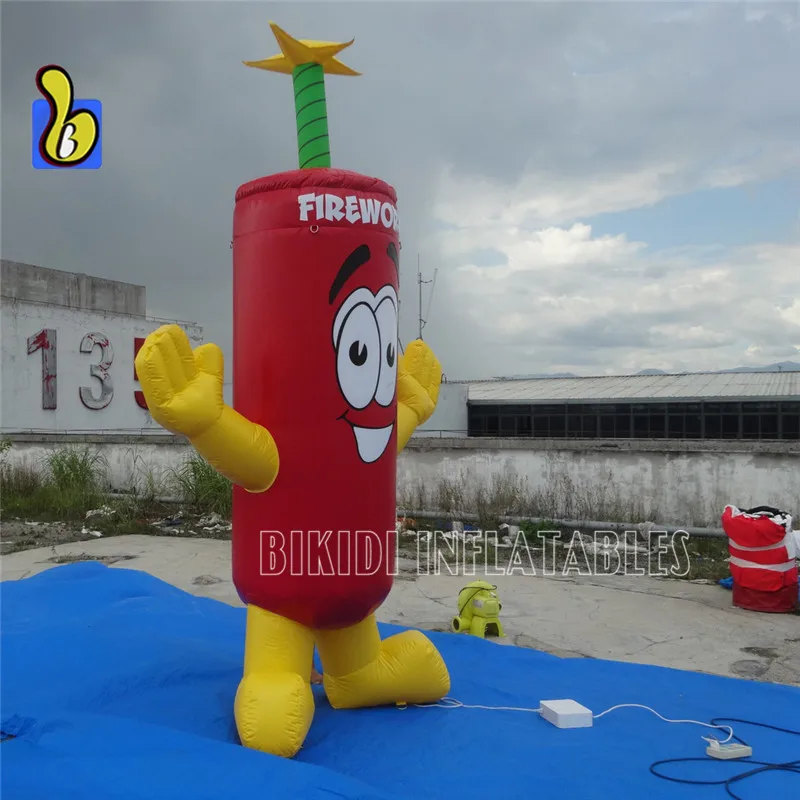 Cute Fireworks Inflatable Firecracker Cartoon for Advertising