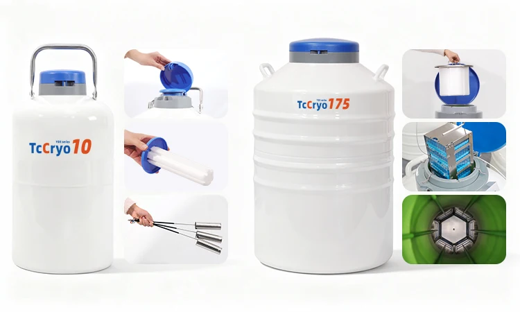 TcCryo Liquid Nitrogen Canister cryogenic