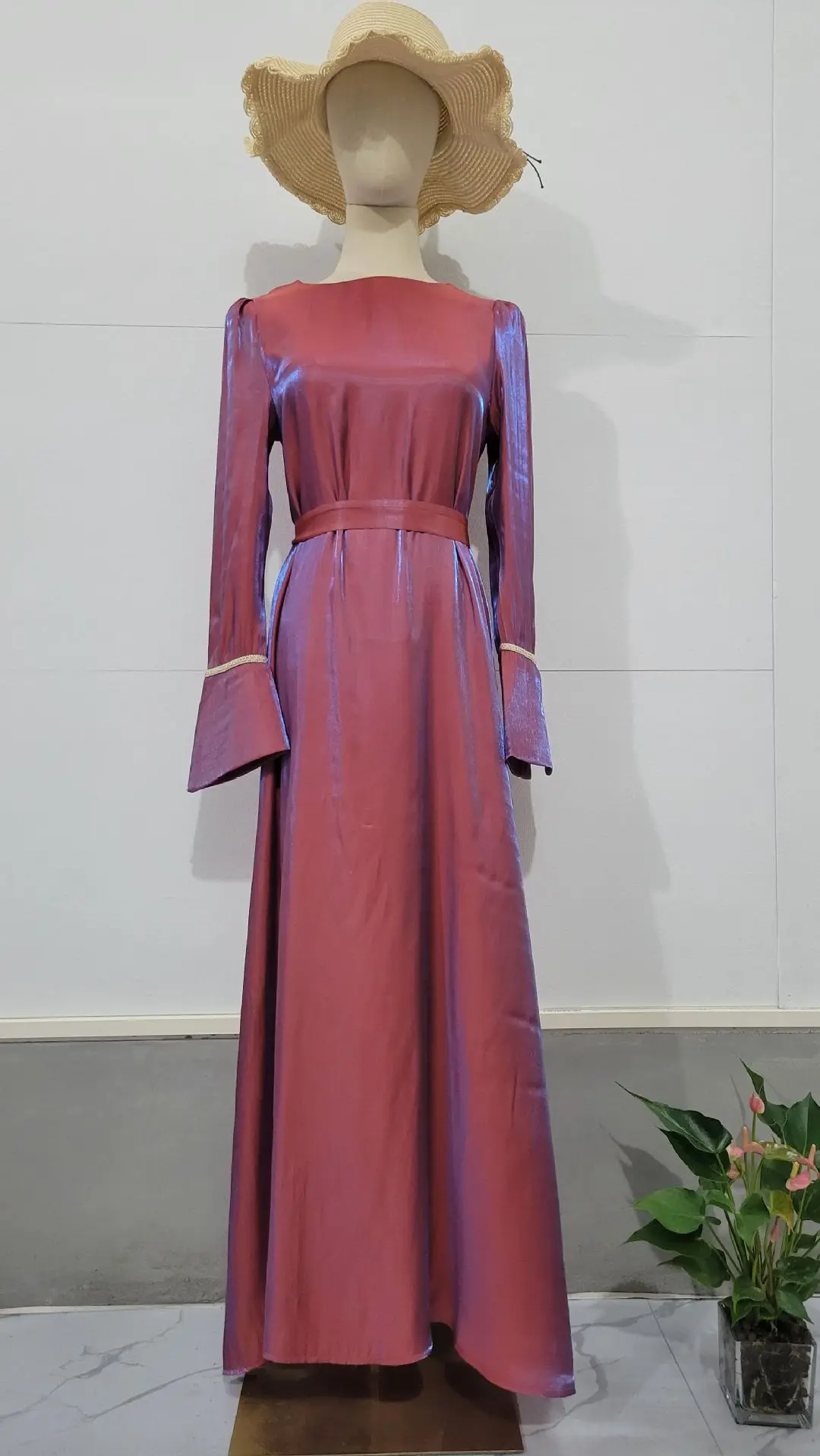 satin dress static Altar'd State | Maggie Satin Midi Dress | NAVY