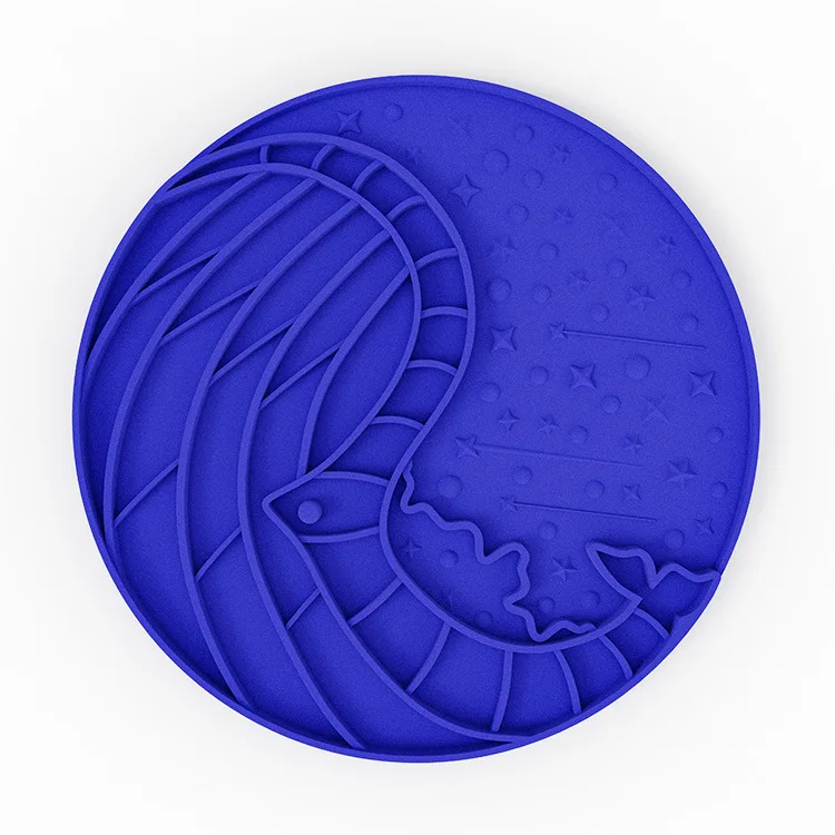 Manufacturer Eco-Friendly Silicone Slow Feeder Dog Bowl Pet Licking Mat with Suction Cup for Puppy Food Dish or Cat Supplies
