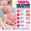 Pink Bear Hat Stripe Overalls