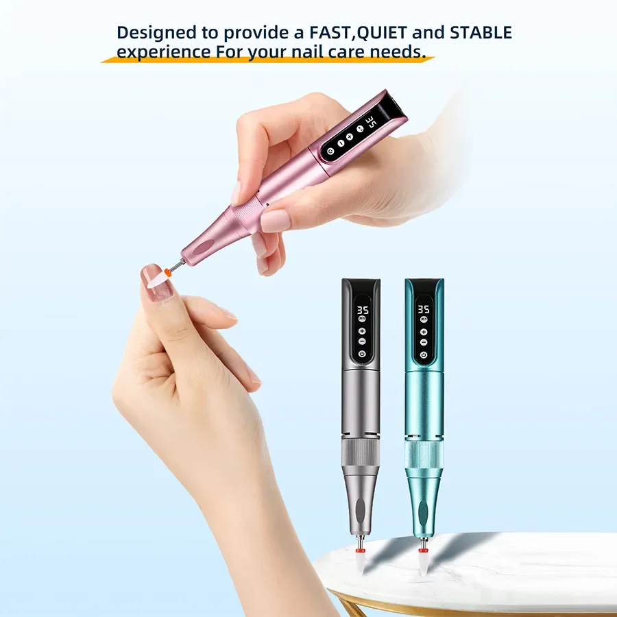 Duofu Professional High Power Gel Remover Pen Electric Nail Drill for Salon-Grade