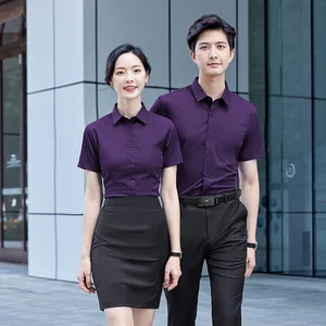 Wholesale Office Shirts High Quality Anti-wrinkle Formal Shirts Breathable Men's Button Down Shirts