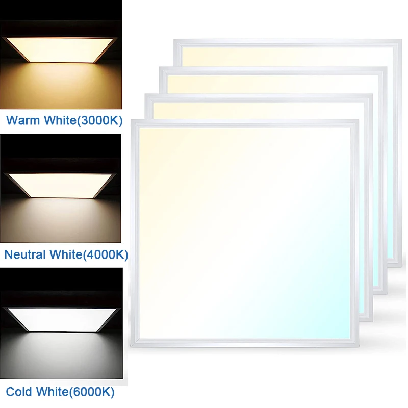 European Warehouse ENEC Led Panel Light 60x60 62x62 60x120 30x120 Dimmable 3CCT Energy Saving Led Panel for Office