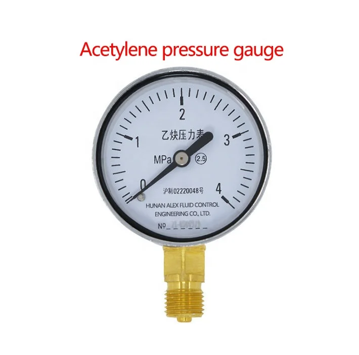 Pressure Gauge Mbar Manometer Kit With Glycerin 2bar Psi Acetylene Gas ...